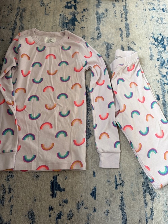 Crewcuts Other - Crewcuts Lavender Rainbow Print Long Sleeve Pajama Set